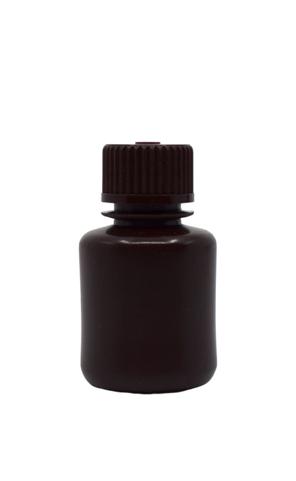 Reagent bottle, amber, 30ML - narrow mouth with screw cap