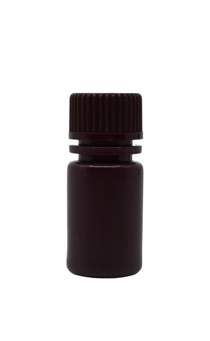 Reagent bottle, amber, 15ML - narrow mouth with screw cap