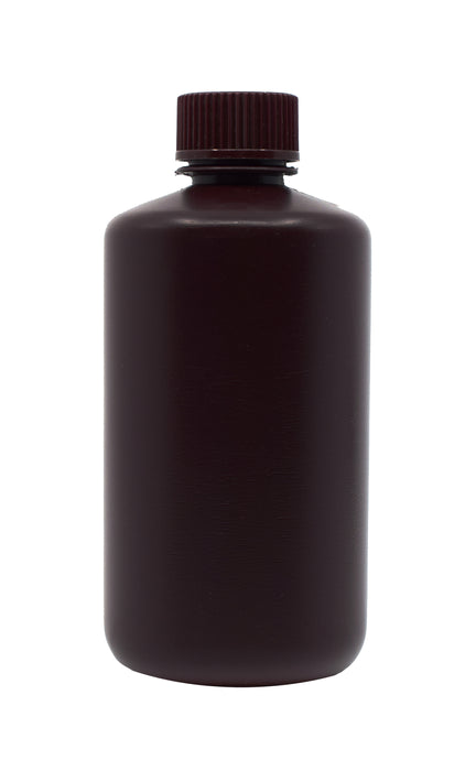 Reagent bottle, amber, 250ML - narrow mouth with screw cap
