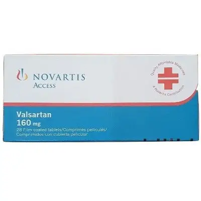Novartis Valsartan 160mg (Diovan) 28 Tablets