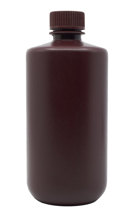 Reagent bottle, amber, 1000ML - narrow mouth with screw cap