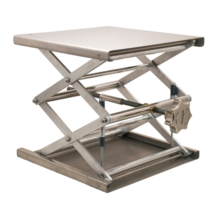 Extendable laboratory jack, 26 inch (at full extension) - stainless