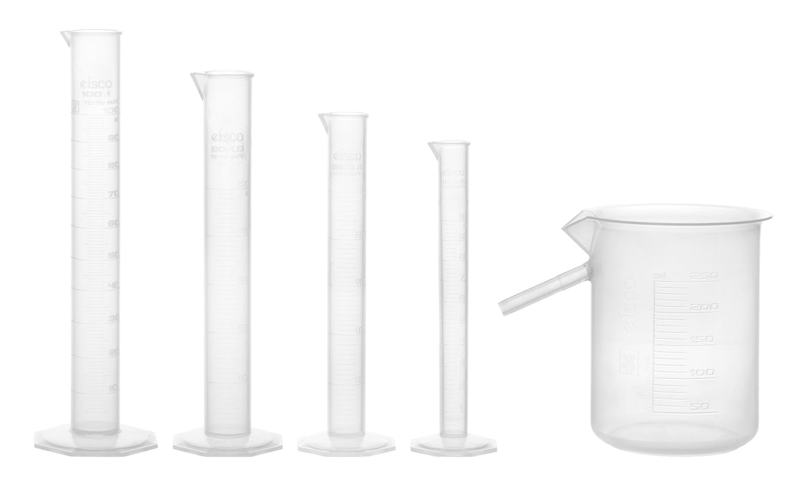 Graduated cylinder set - 10ML, 25ML, 50ML & 100ML