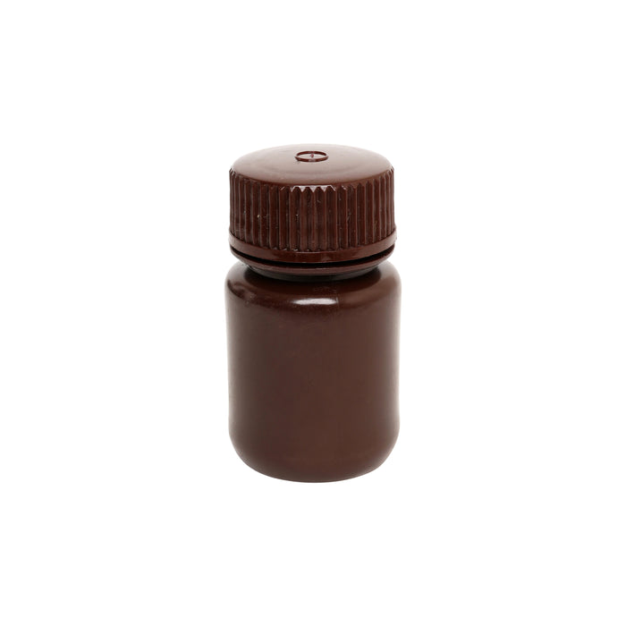 Reagent bottle, amber, 30ML - wide mouth with screw cap